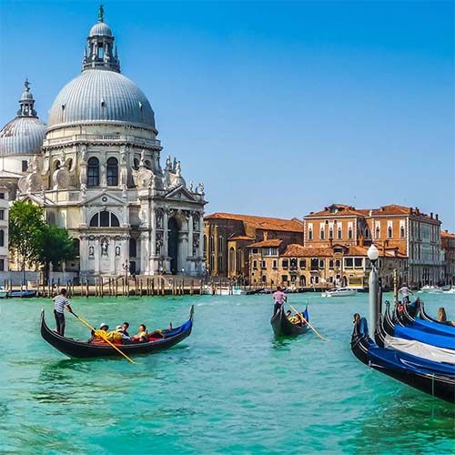 Gondolas on the Grand Canal